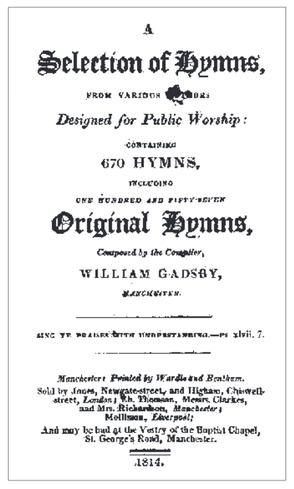 Gadsby Hymns, eerste druk